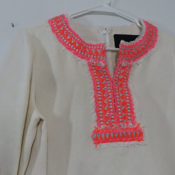 J.Crew Collection Linen Tunic Top Size 2 - Picture 3 of 9